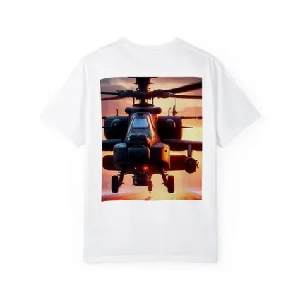 Apache Attack Helicopter Sunset Runway