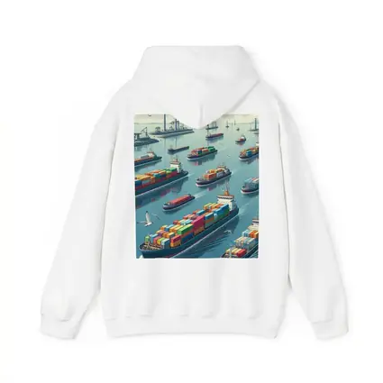 Container Ships Busy Harbor Industrial Port Scene