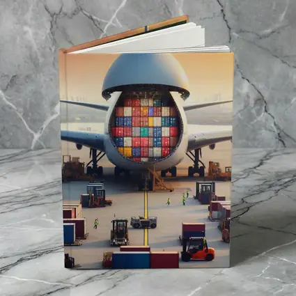 Cargo Airplane Loading Shipping Containers Airport
