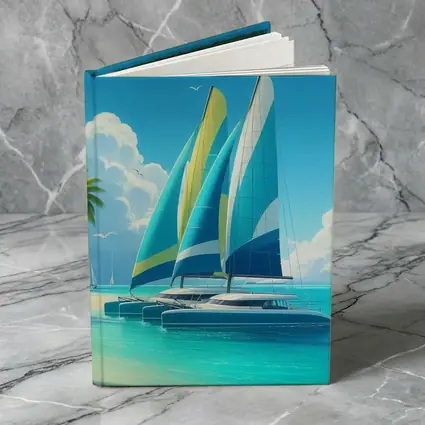 Catamarans Sailing Tropical Blue Ocean Beach
