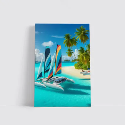 Catamaran Sailboat Tropical Island Crystal Waters
