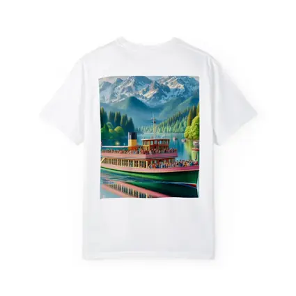 Steamboat Lake Mountain Alpine Landscape Art