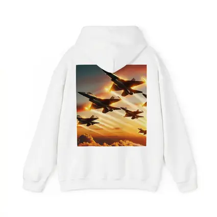 Fighter Jets Flying Over Dramatic Sunset Clouds