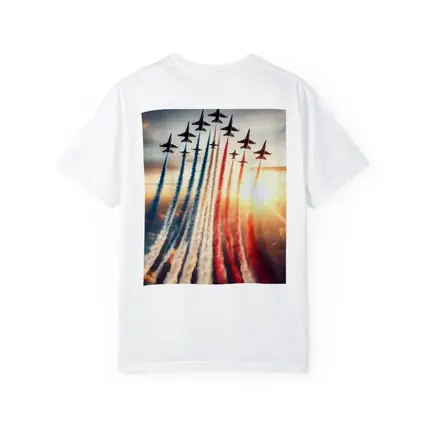 Fighter Jets Red White Blue Smoke Sky