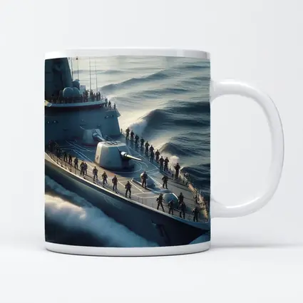 Navy Warship Fleet Soldiers Open Ocean
