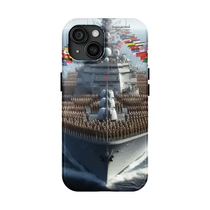 Military Warship Soldiers International Flags Ocean