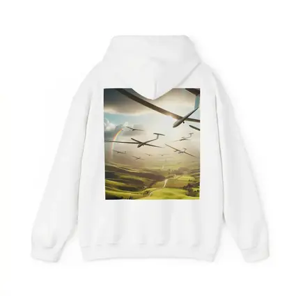 Gliders Soaring Over Green Rolling Hills