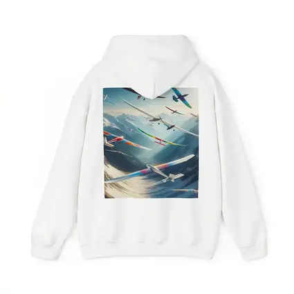 Colorful Gliders Soaring Over Snowy Mountains