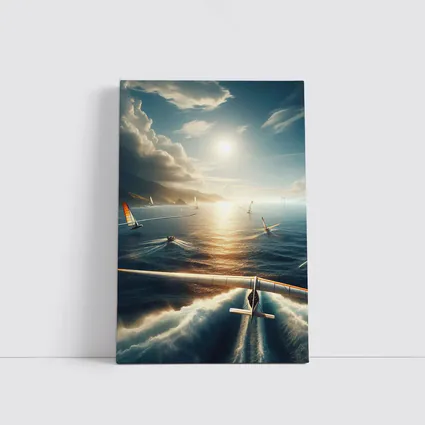 Sailing Race Ocean Sunlight Coastal Mountains