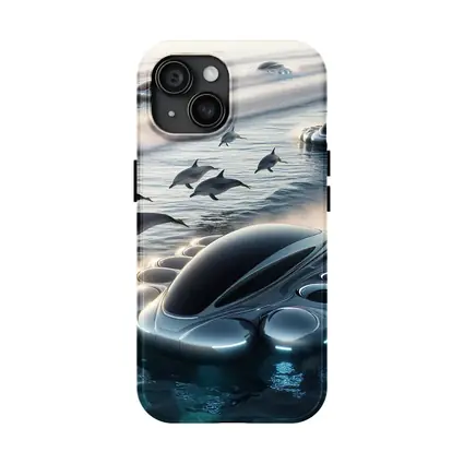 Futuristic Vehicles Dolphins Ocean Sci Fi