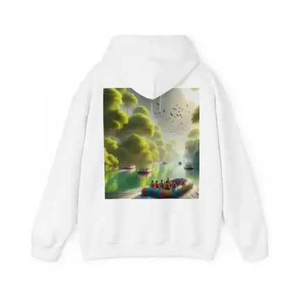 River Rafting Adventure Lush Tropical Waterfall