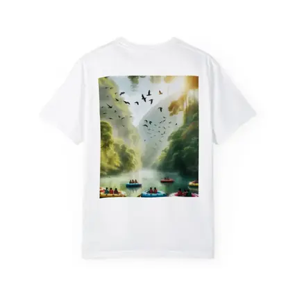 River Rafting Adventure Lush Jungle Canyon