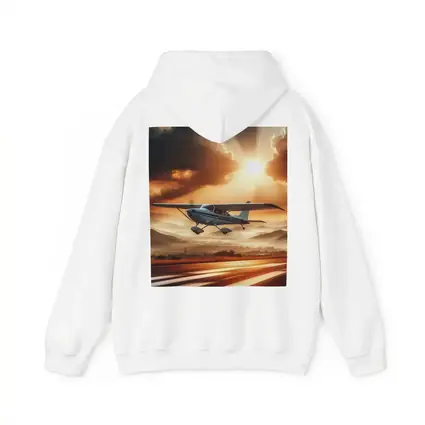 Small Cessna Plane Flying Sunset Mountain Sky