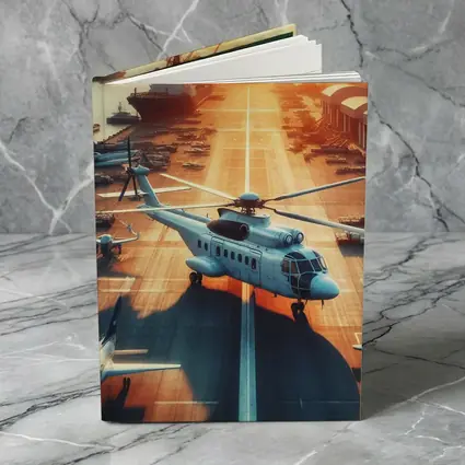Military Helicopter Aircraft Carrier Sunset Port