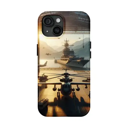 Military Hangar Helicopter Aircraft Carrier Sunset