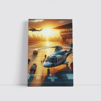 Emergency Helicopter Landing Pad Sunset City