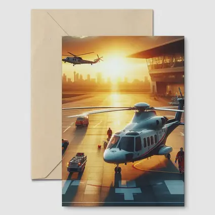 Emergency Helicopter Landing Pad Sunset City