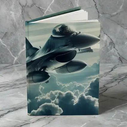 F16 Fighter Jet Flying Above Clouds