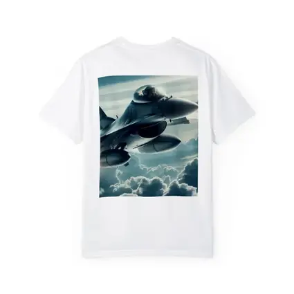 F16 Fighter Jet Flying Above Clouds