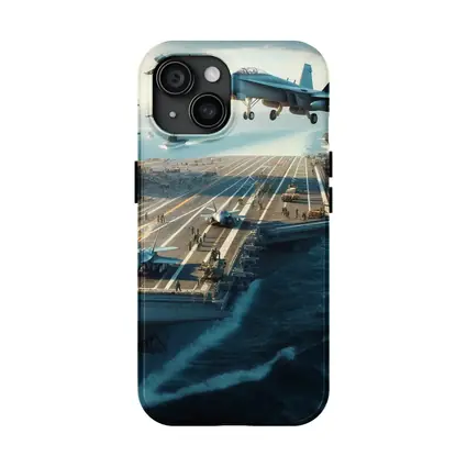 Navy Aircraft Carrier Jets Ocean Military Scene