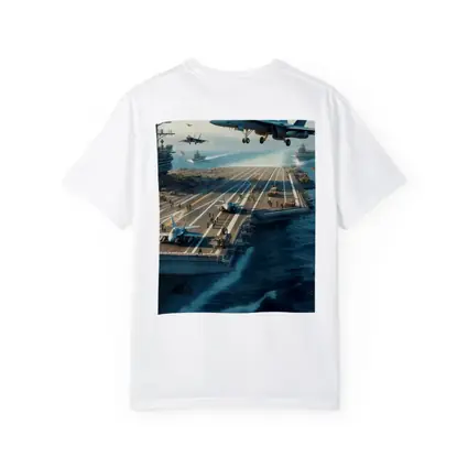 Navy Aircraft Carrier Jets Ocean Military Scene