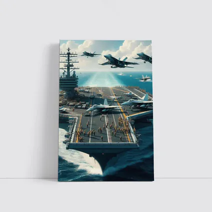 Aircraft Carrier Navy Jets Ocean Military