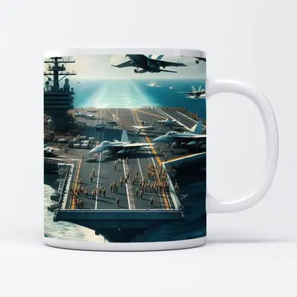 Aircraft Carrier Navy Jets Ocean Military