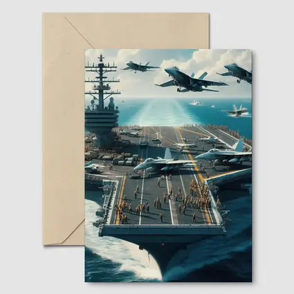 Aircraft Carrier Navy Jets Ocean Military