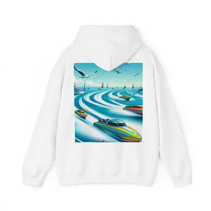 Speed Boats Racing Across Blue Ocean Waters