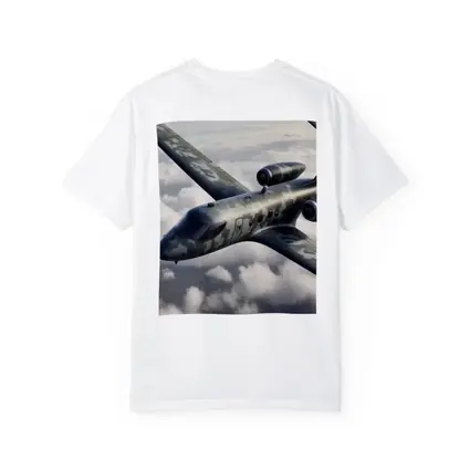 Camouflage Military Jet Flying Above Clouds