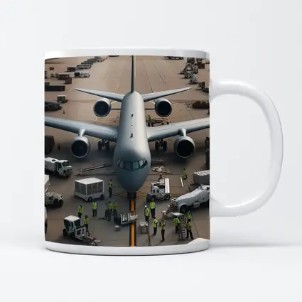 Military Cargo Plane Airport Ground Crew