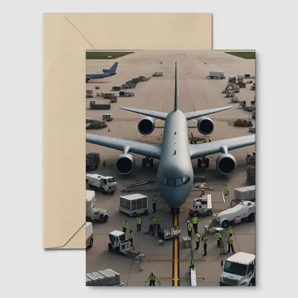 Military Cargo Plane Airport Ground Crew