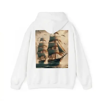 Tall Ship Sailing Rough Ocean Dramatic Sky