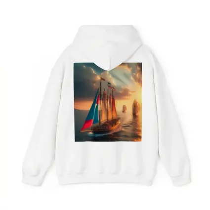 Sailing Ships At Golden Sunset Ocean