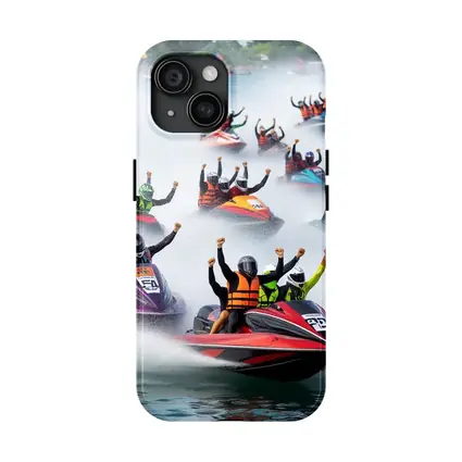Jet Ski Racing Riders Water Spray Action
