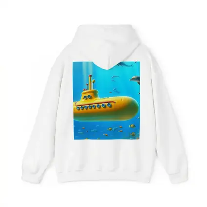 Yellow Submarine Underwater Ocean Dolphins Fish