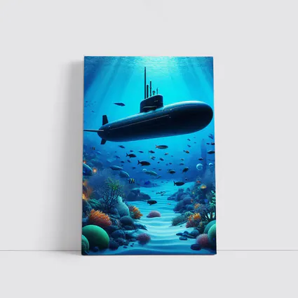 Military Submarine Underwater Ocean Coral Reef
