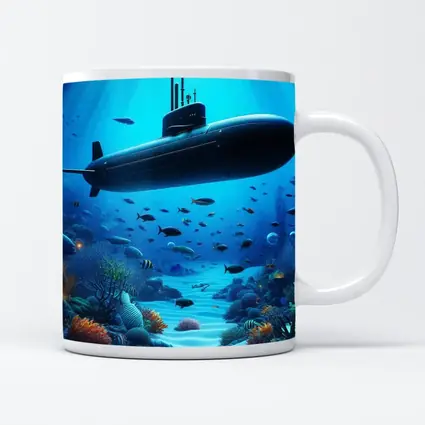 Military Submarine Underwater Ocean Coral Reef