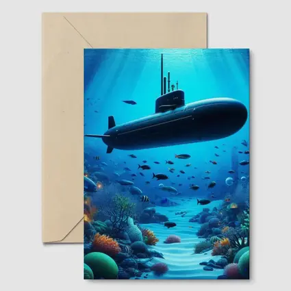 Military Submarine Underwater Ocean Coral Reef
