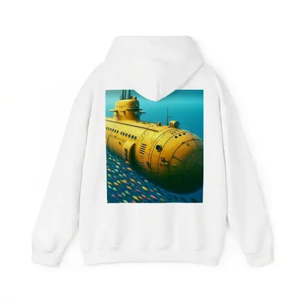 Yellow Submarine Underwater Ocean Fish School