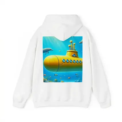 Yellow Submarine Underwater Ocean Scene Art