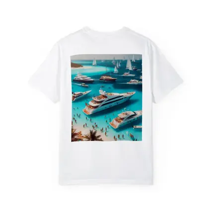 Luxury Yachts Party Turquoise Tropical Beach