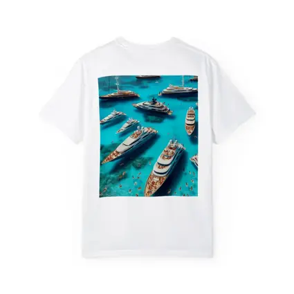 Luxury Yachts Aerial View Turquoise Ocean