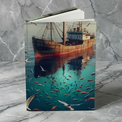 Rusty Fishing Boat Ocean Fish Underwater
