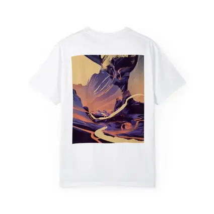 Desert Canyon Abstract Swirling Landscape Art