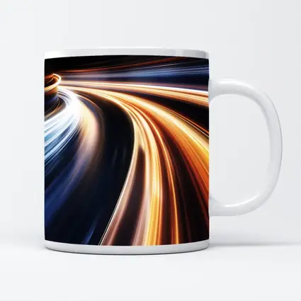 Speed Light Trails Abstract Dark Background