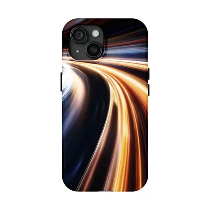 Speed Light Trails Abstract Dark Background