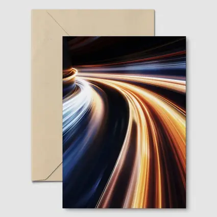 Speed Light Trails Abstract Dark Background