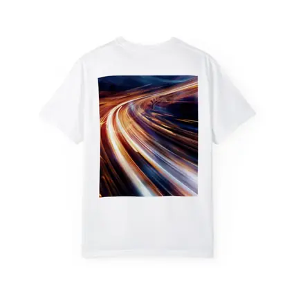 Abstract Light Trails Speed Dark Blue Background