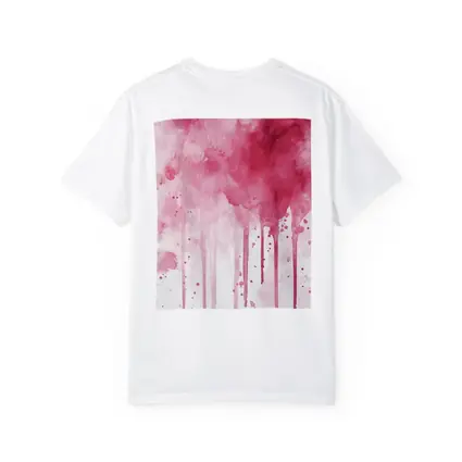 Pink Watercolor Drips Abstract Art